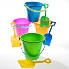 Cp One 5" Beach Pail & Shovel Set Assorted Solid Color   